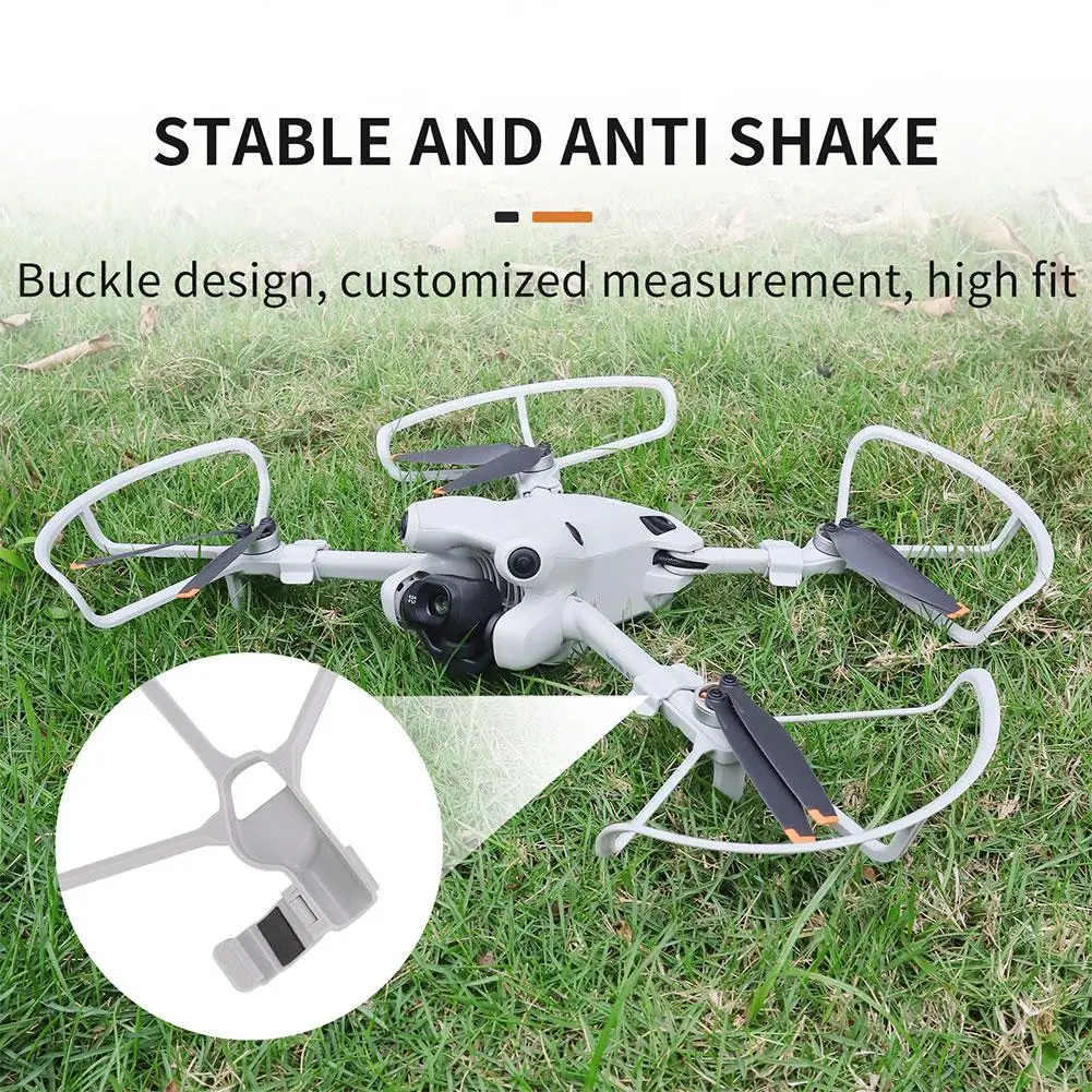 Anti-colisão Aerial Camera Propeller, Anti-risco, Remoção rápida, Protetor Shuttle Bumper, DJI Mini 4 Pro A7W2