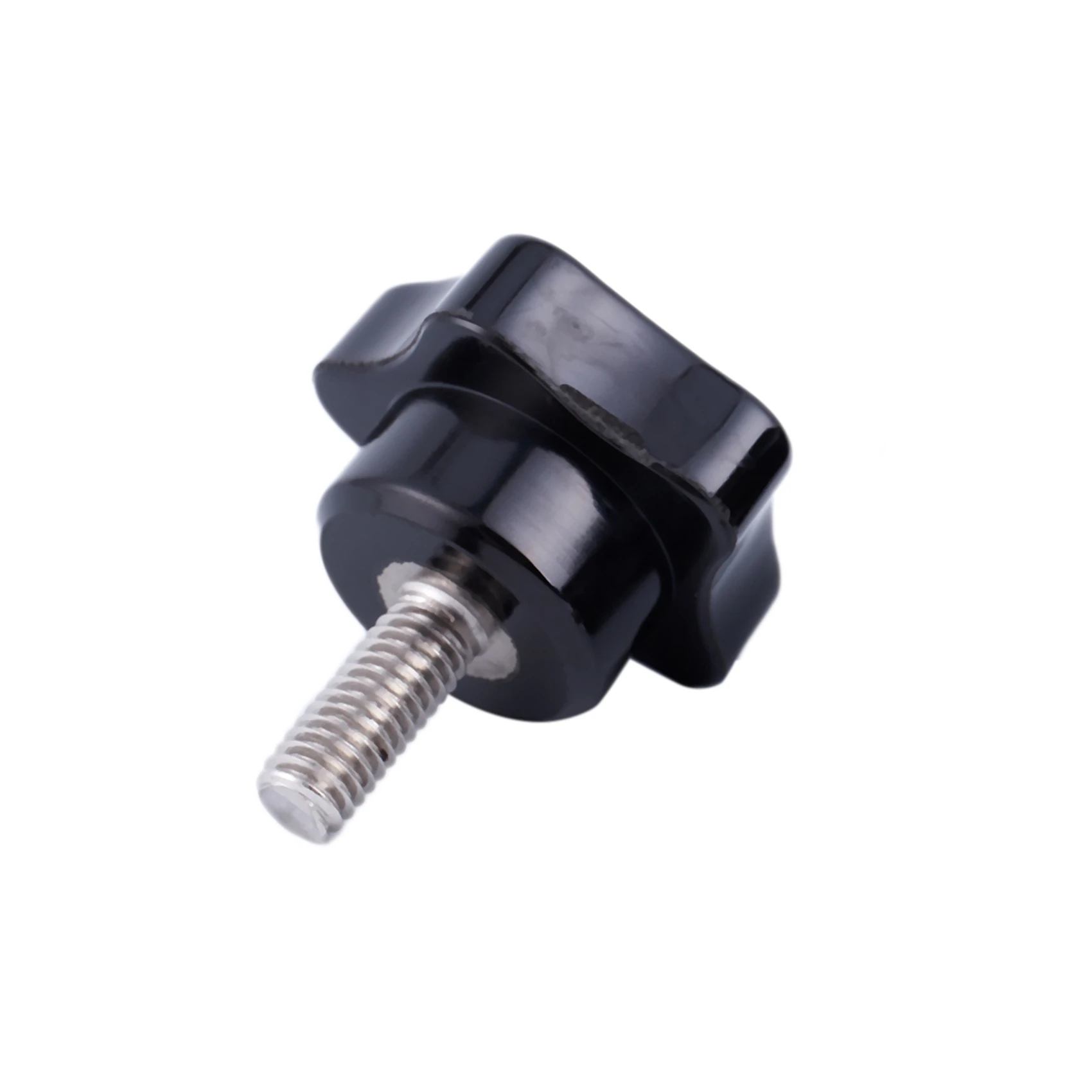 A96I-M6 X 15mm おねじ スターヘッド ロッキングスクリュー ハンドル ブラック 4本