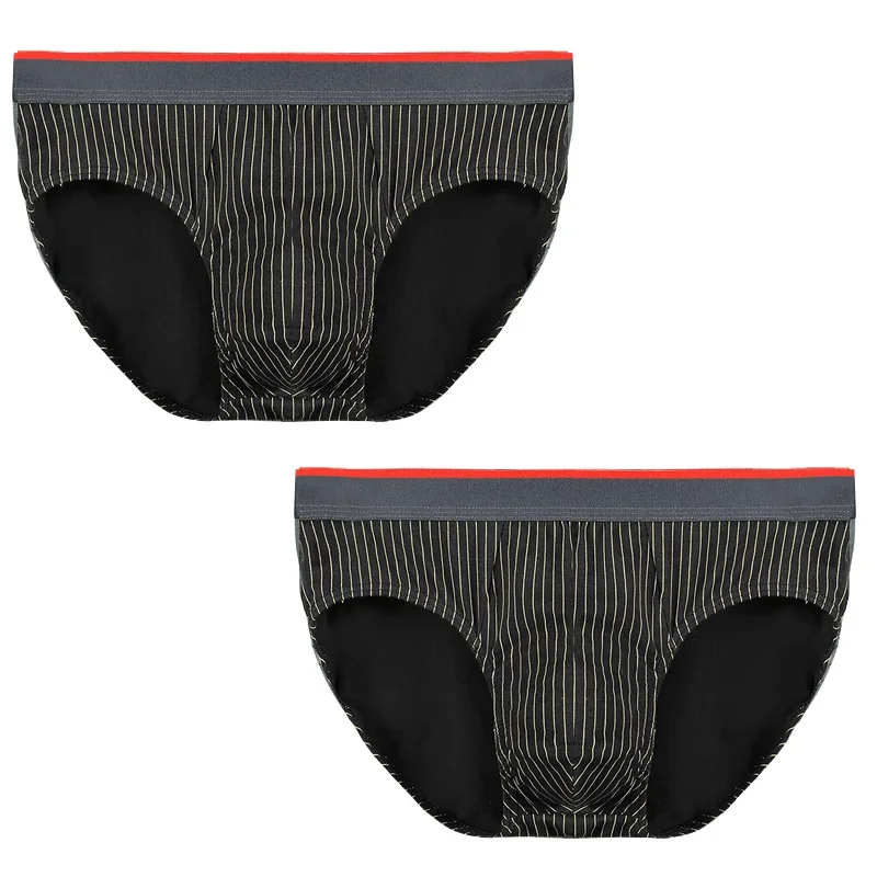 

2PCS Men's Panties Men's Antibacterial Cotton briefs Teen Large Size Underpants Boys' Sports Summer Thin Shorts Head