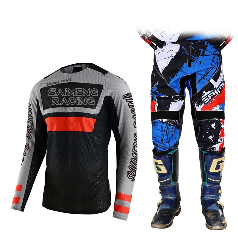 

Children's motorcycle set Boys and girls 4 5 6 7 8 9 10 11 12 13 14 years old cross-country MX racing suit MTB bmx atv kid youth