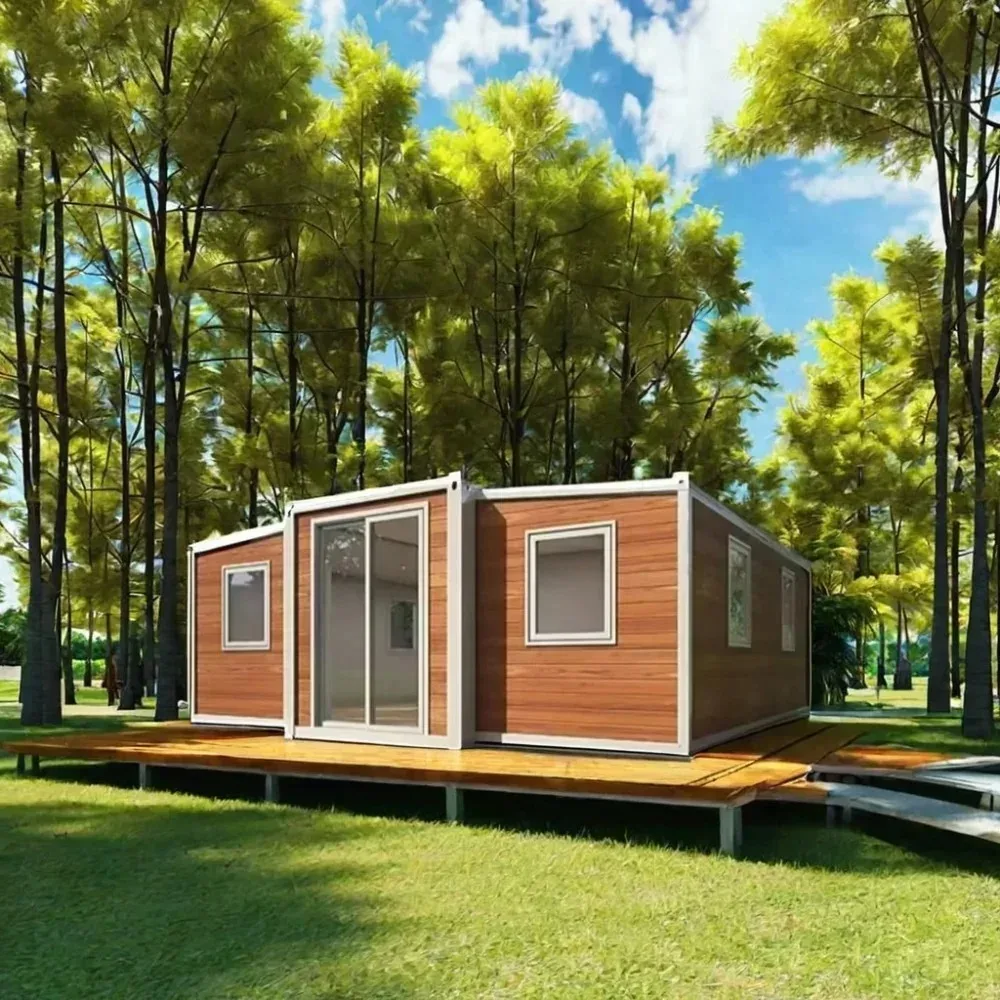 3 Bedroom Prefabricated Container House 20ft 40ft Modular Home Luxury Expandable Design for Family Living