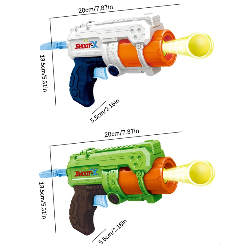 Soft Bullet Toy Gun With Cartridge And Pull Back Action, Toy Foam Shockwave, Educational Toy Model Gift