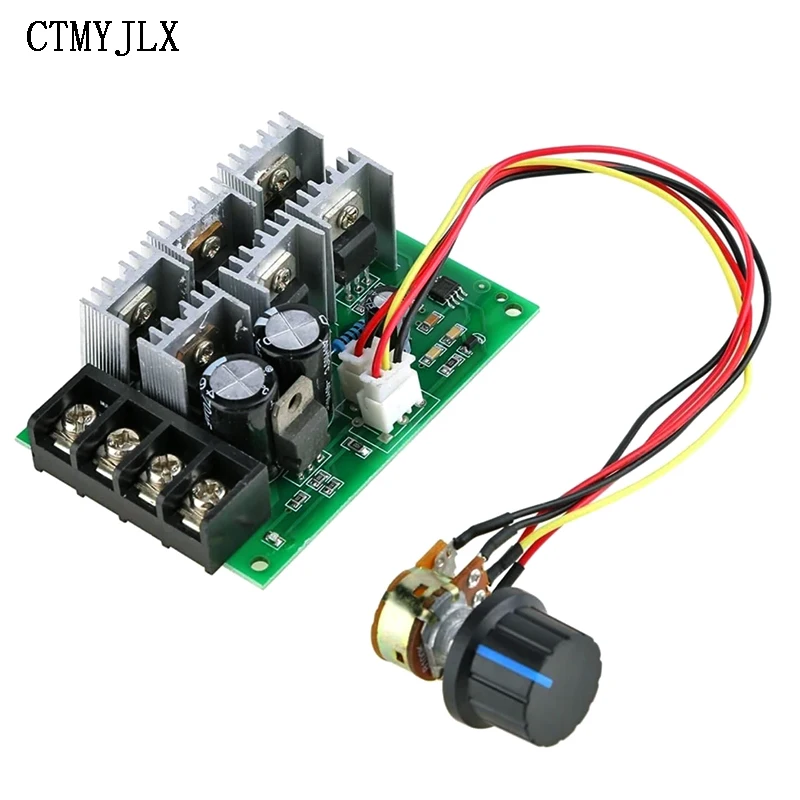 DC 9-55V 40A 2000W PWM DC Motor Speed Regulator High Power Linear Speed Control 9V 12V 24V 36V 48V Motor Control DIY Electronic