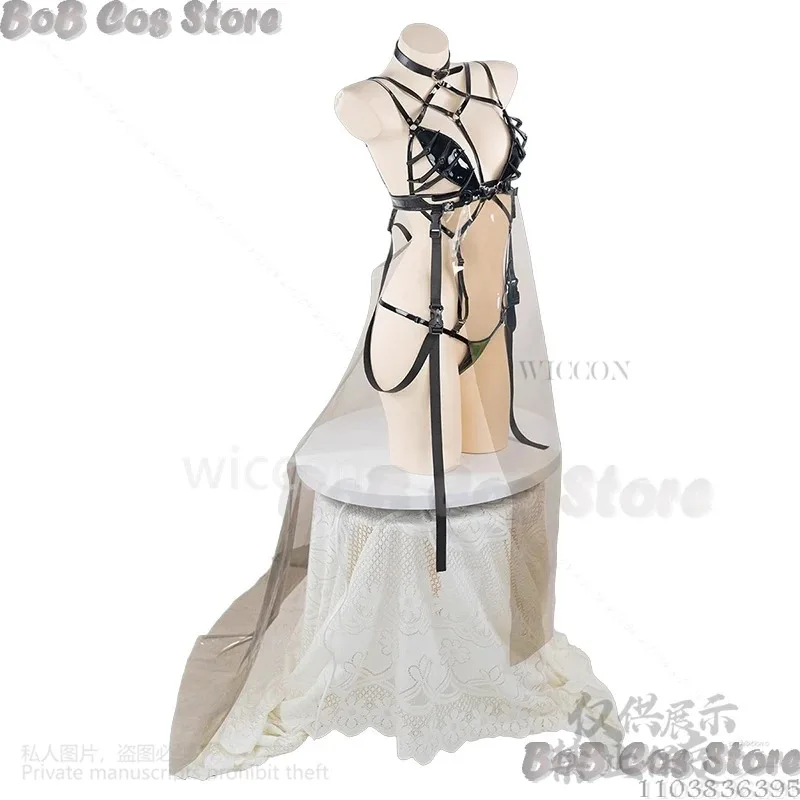 

25COSMihara Game NIKKE The Goddess Of Victory Cosplay Clothes Lingerie Set Corset And Thong Thigh Socks Wig Girl Cos Customized