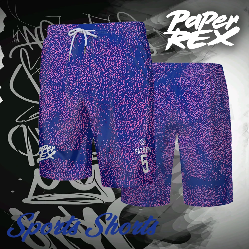 

PRX Esports Club New Uniform Shorts Summer Men's Thin Quick-drying Sports Loose Drawstring Swimming Trunks Holiday Beach Shorts