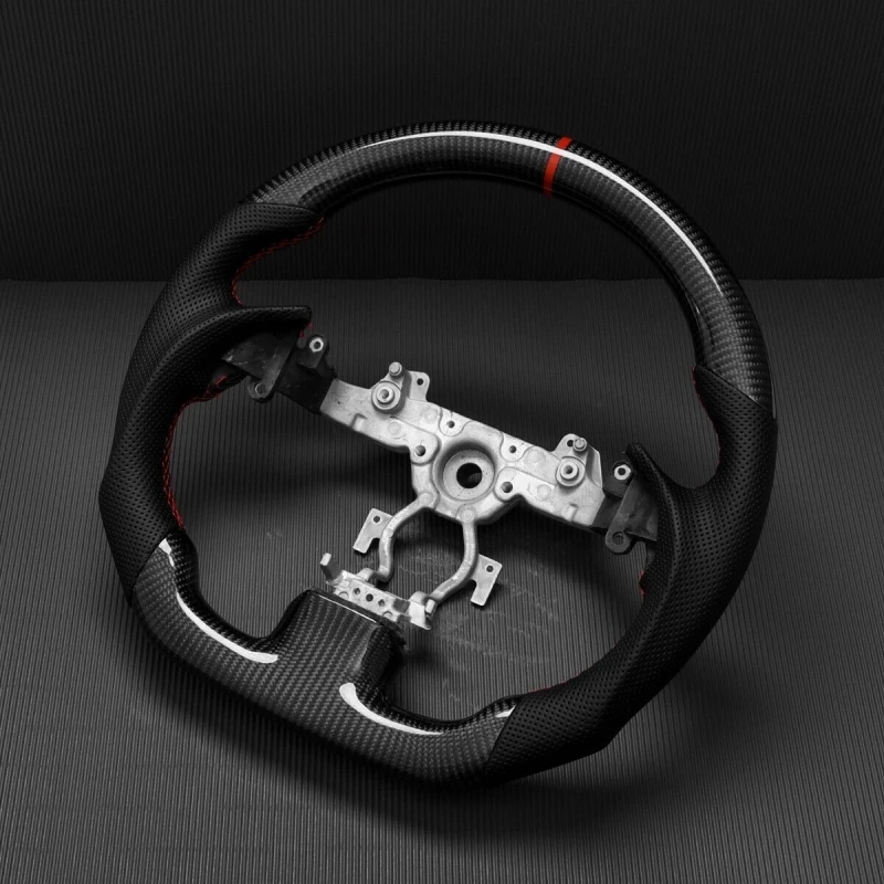 LED Steering Wheel Carbon Fiber Fit For Infiniti G37 G37X 2008 2009 2010 2011 2012 2013 Car  Modification Accessories Customized