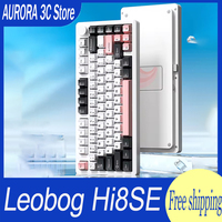 Leobog Hi8SE Mechanical Keyboard Gasket Wireless Keyboards Aluminium Alloy 3 Mode Hi8 SE Customize Hot Swap Gamer Keyboard Gifts