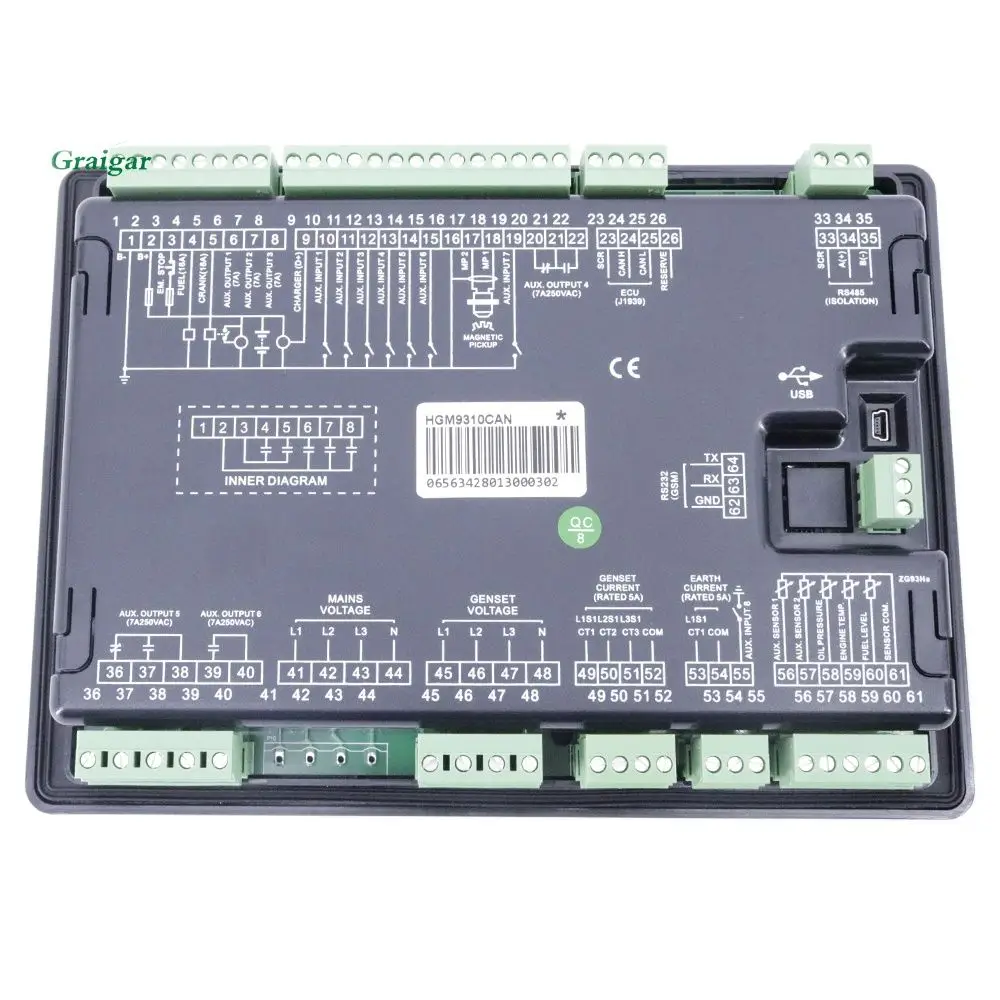 Smartgen HGM9310CAN Genset Controller Automatic Start/Stop Control Module with Schedule Function