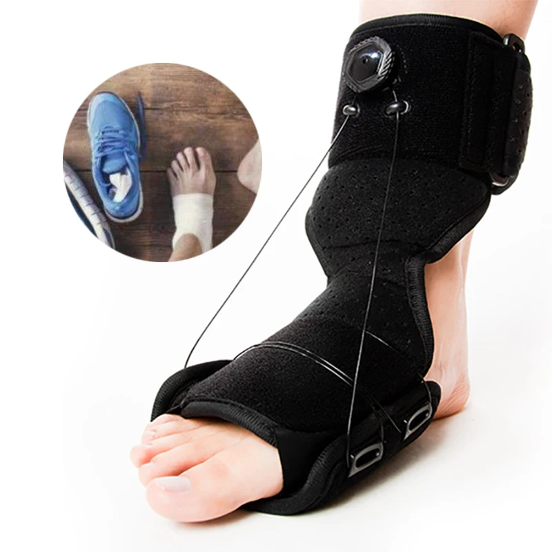 

Plantar Fasciitis Night Splint Foot Drop Brace Ankle Correction Adjustable Rotary Knob Orthotic Support Splints Bunion Corrector