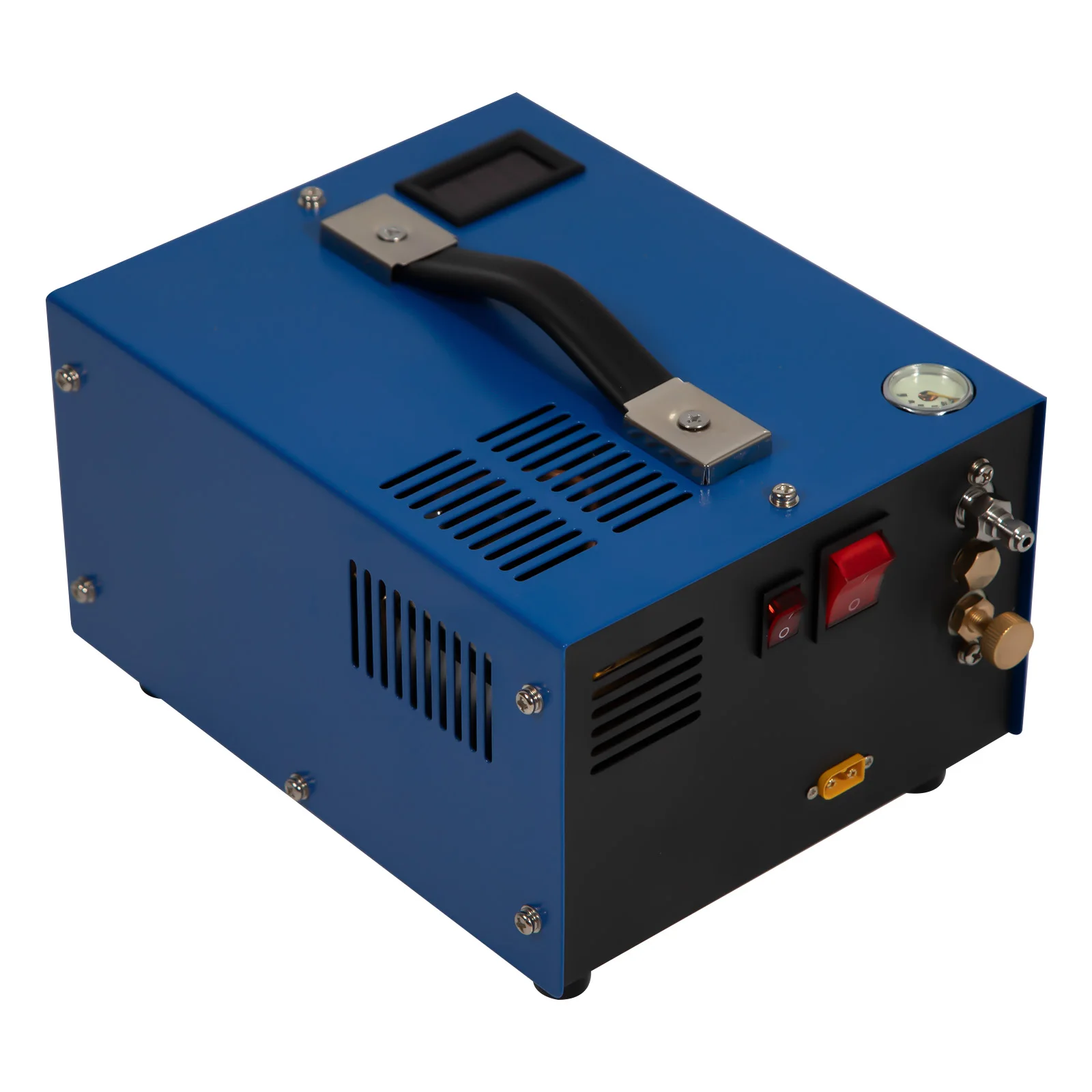 30Mpa Air Compressor High Pressure Air Gun Pump Manual Stop 4500PSI  with Power Converter and Oil Humidity Filter