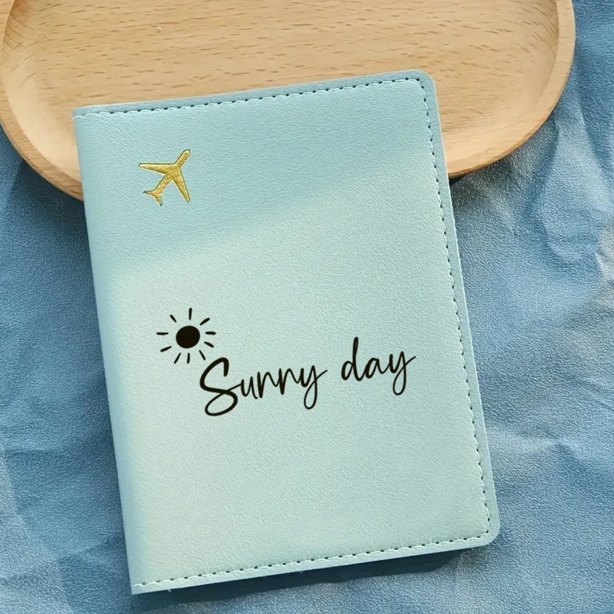 

1pc Custom Name Passport Holder and Luggage Tag Set Anniversary Gift Leather Luggage Identifier Easy Carry