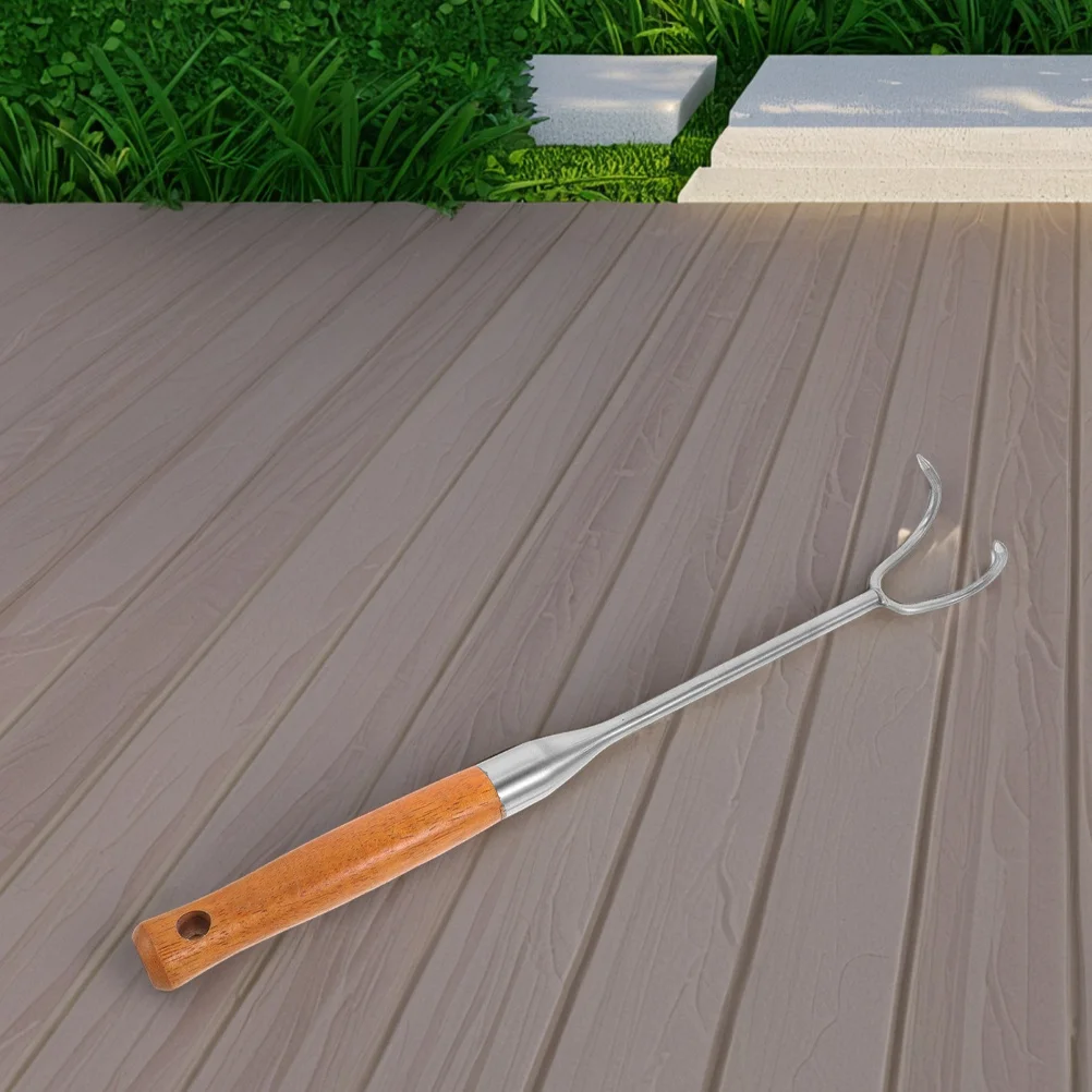 

Heavy Duty Stainless Steel Bbq Food Flipper Hook 60Cm Meat Turner Grilling Outdoor Durable Thickened Hook Ergonomic Handle