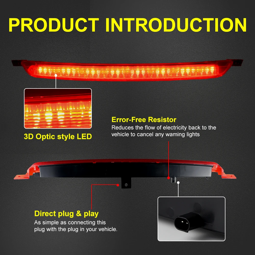 

For E-Golf (5GE) Golf 7 (5G) Limousine GTI R LED High Mount Third 3rd Brake Light Stop Lamp 5G6945087A Accessories