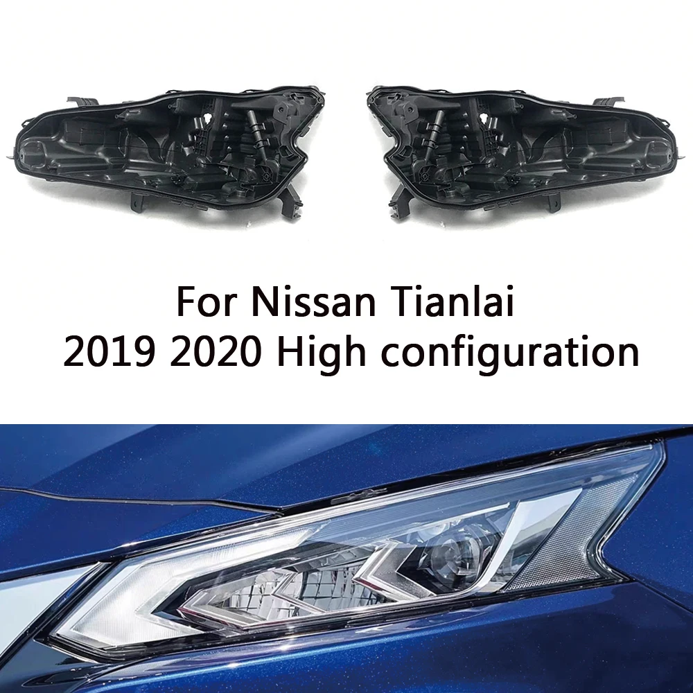 

For Nissan Tianlai 2019 2020 2021 High configuration Car Front Headlight Base Headlamp Base Back House Shell Cover Cap