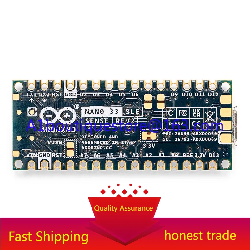 

Arduino Nano 33 BLE SENSE Rev2 development board Italian original microcontroller ABX00069