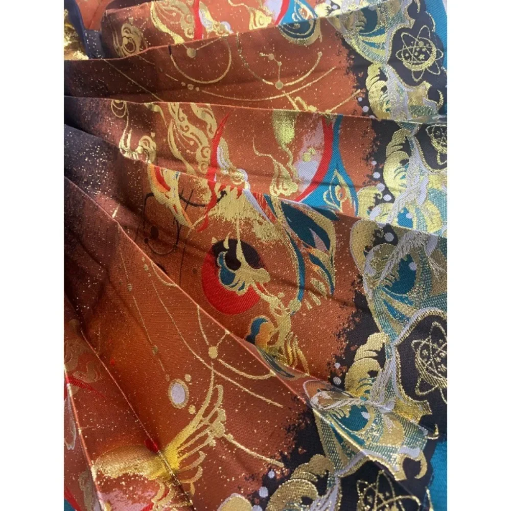 Skirt Women Clothing Vintage Fashion Casual Elegant Streetwear Ethnic Style Horse Face Skirt Chinese Style Summer Print