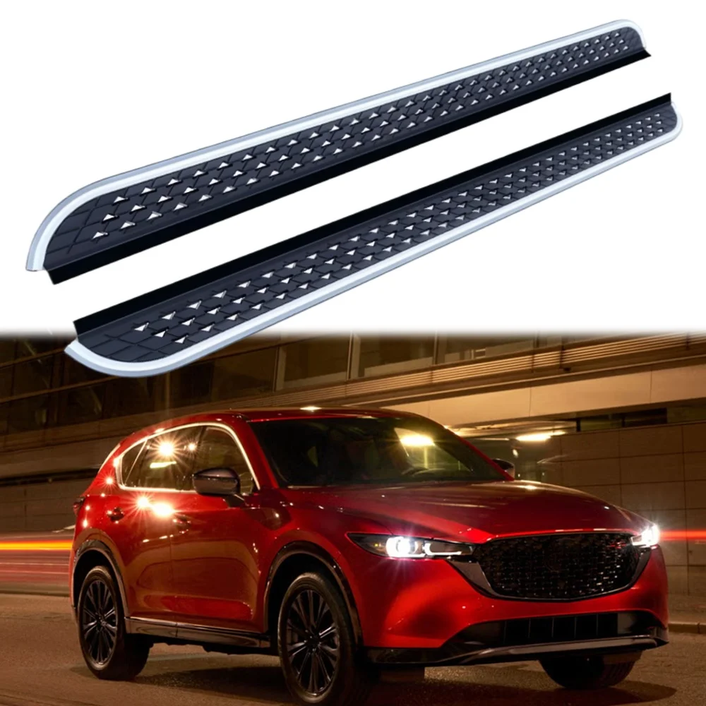 

Подножки Vulixyuan из алюминия, выдерживающие нагрузку до 440 фунтов, совместимые с MAZDA CX-5 CX5 2017-2025, с противоскользящей текстурой, 2 шт.