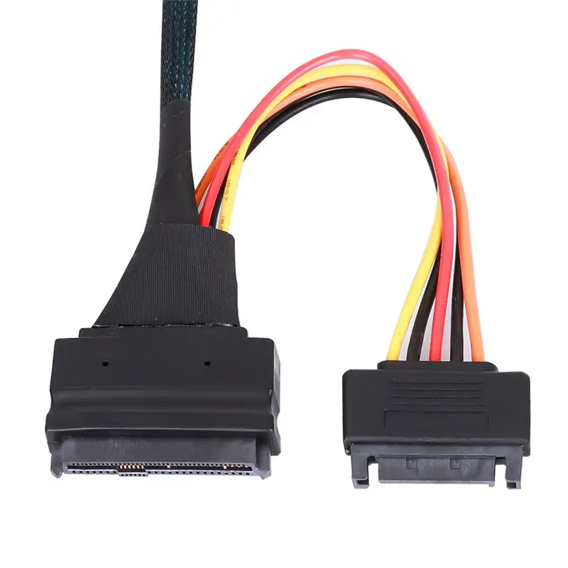 ABAI Mini SAS Oculink 4I High-Speed PCIE 4.0 SFF-8611 To 8639 U.2 Hard Disk Data Cable SFF8611 To SFF8639 Hard Disk Cable