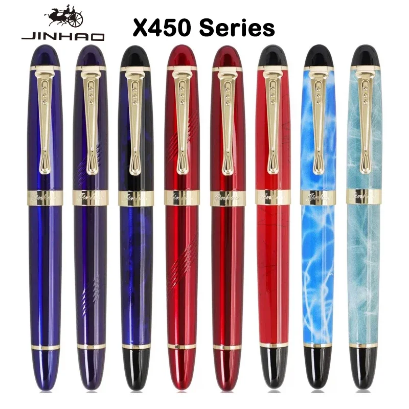 JINHAO X450 Classic Fountain Pen Luxury M/1.0 Nib Writing Pen Office Signature School Calligraphy Writing Supplies Stationery