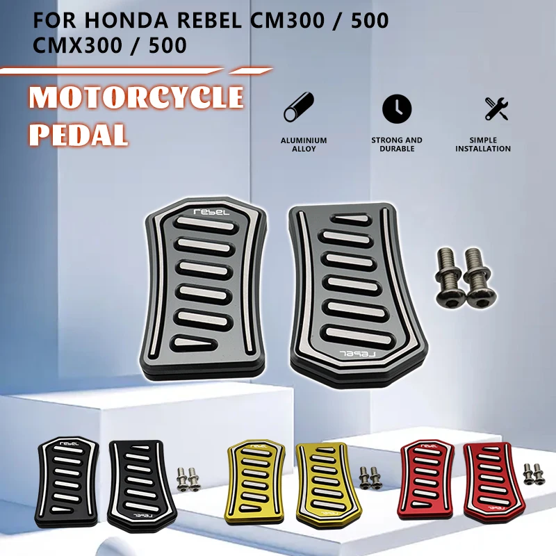 

New CMX 300 Motorcycle Front Foot Pegs Pedal Rest Footrest for HONDA REBEL CM300 CM500 CMX300 CMX500 2017 2018 2019 2020 2021