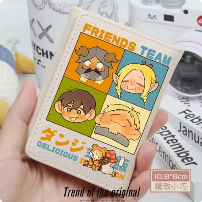 

Anime Delicious In Dungeon Fashion Wallet PU Purse Card Coin Hasp Money Bag Cosplay Gift B1602 Anime