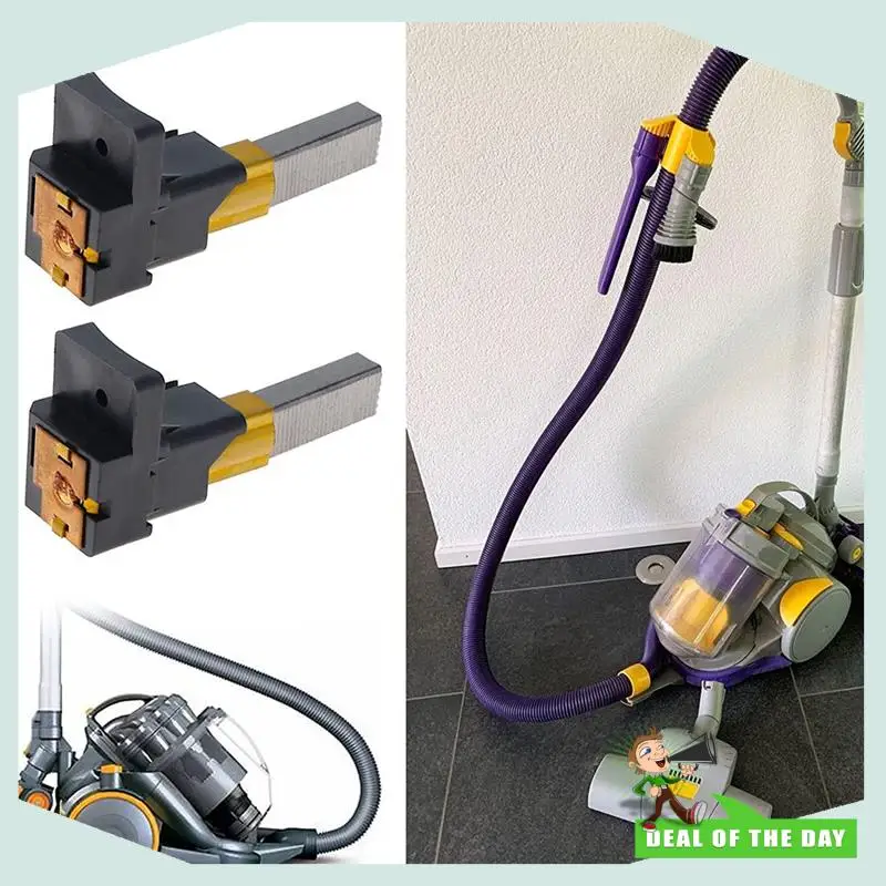 Entrega em 24 horas, 10 peças, máquina de escovas de carbono com suportes para aspiradores de pó dyson dc05 dc07 dc08, escova de carbono para motor 7x11x32mm