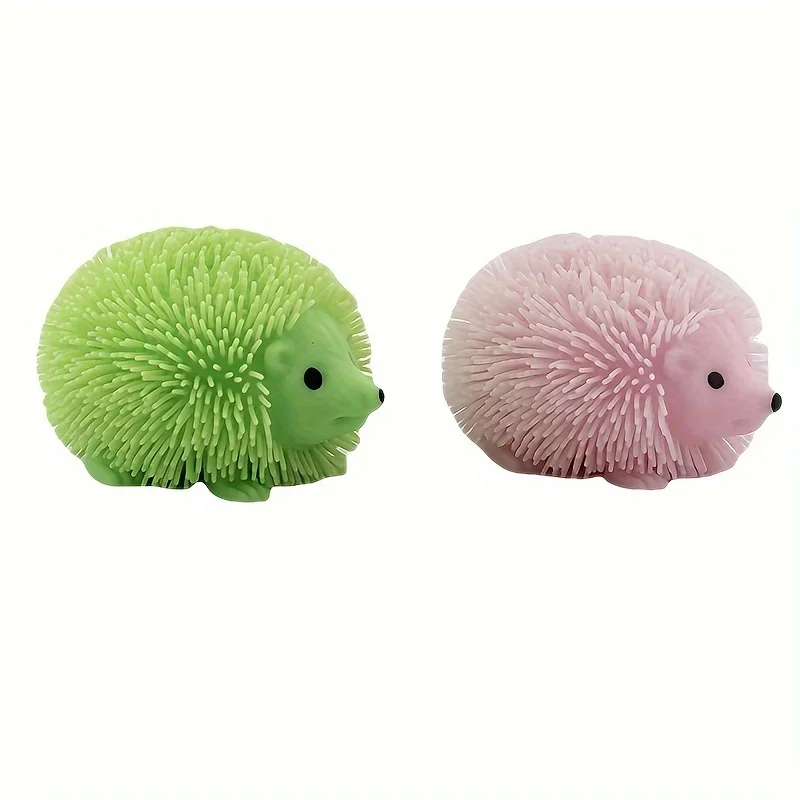 1pc Pinch Funny Cute Doll Toy Hedgehog Squeeze Ball Glitter Creative Toy (Random Color)