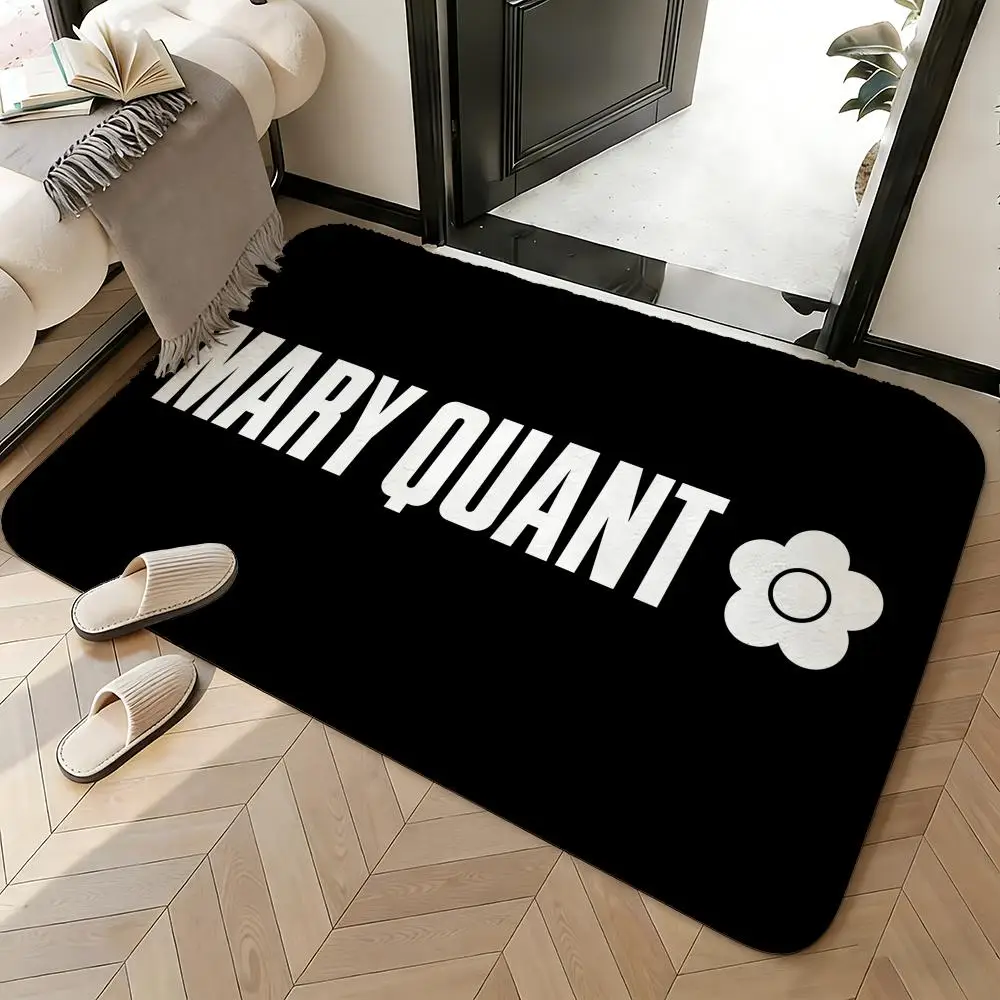 Soft Absorbent Non-Slip Rug Brand Logo Mary Quant Floor Mat Home Decor Doormat Bedroom Floor Mat Shower Carpet