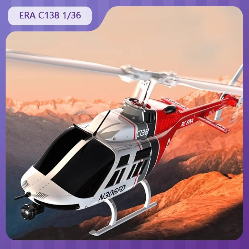 

Rc ERA C138 1/36 Rc Helicopter Multi-Directional 6-Axis Gyroscope High Simulation Bell Remote Control Helicopter Children'S Gift