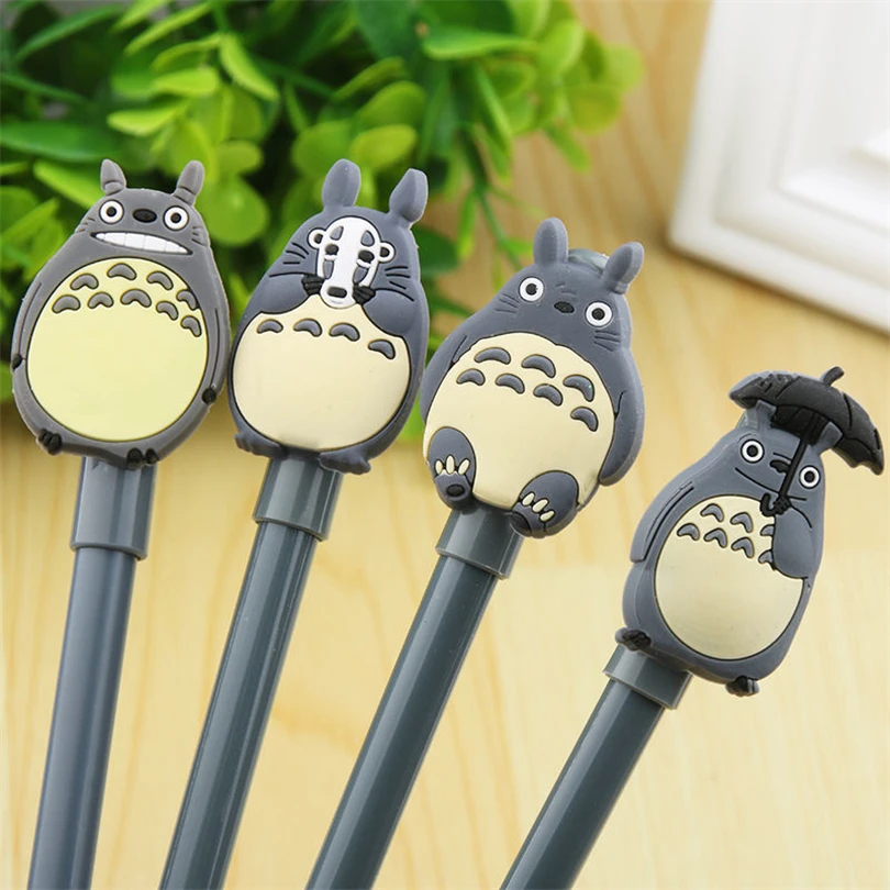 4Pcs 0.5mm Kawaii Cartoon Animal Gel Pen Quality Cute Creative Ink Pen School Office Supplies Gift