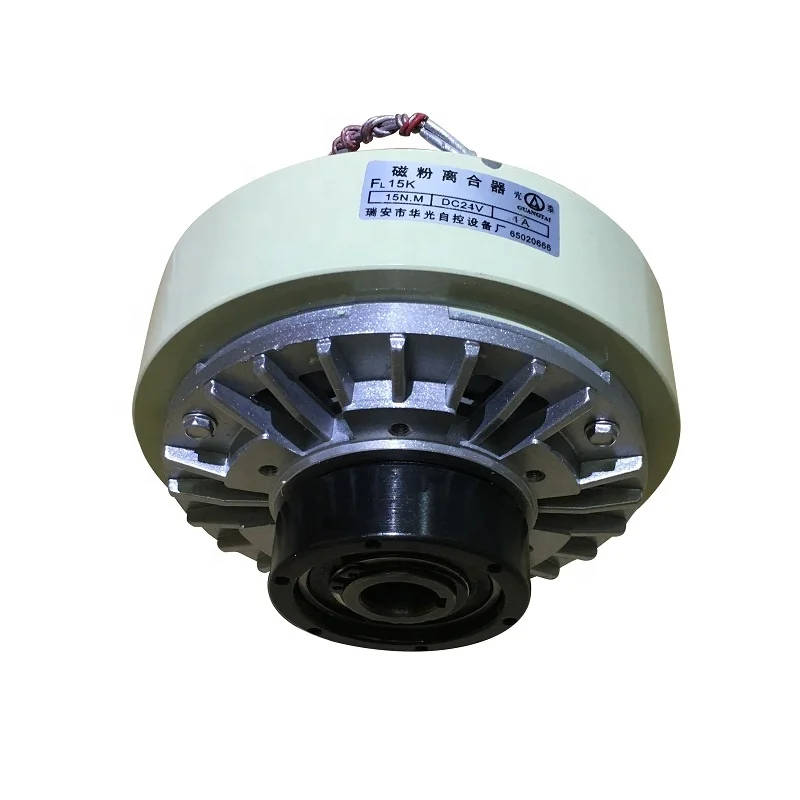 

GUANGTAI 15N.m Hollow Shaft Magnetic Powder Clutch Brakes FL15K