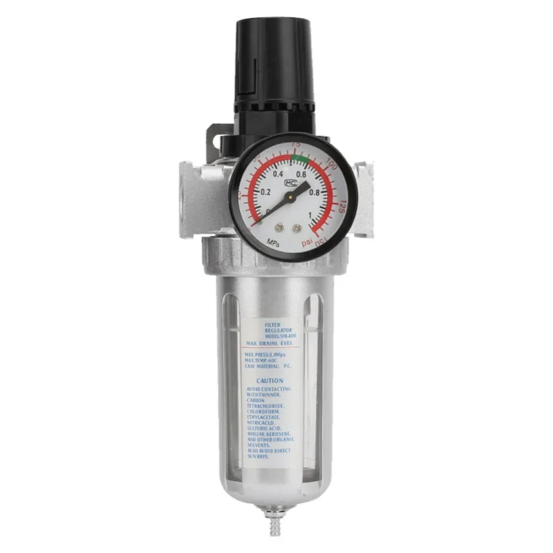 

Влагоотделитель-регулятор давления для воздушного компрессора BSP 1/2 дюйма с креплением