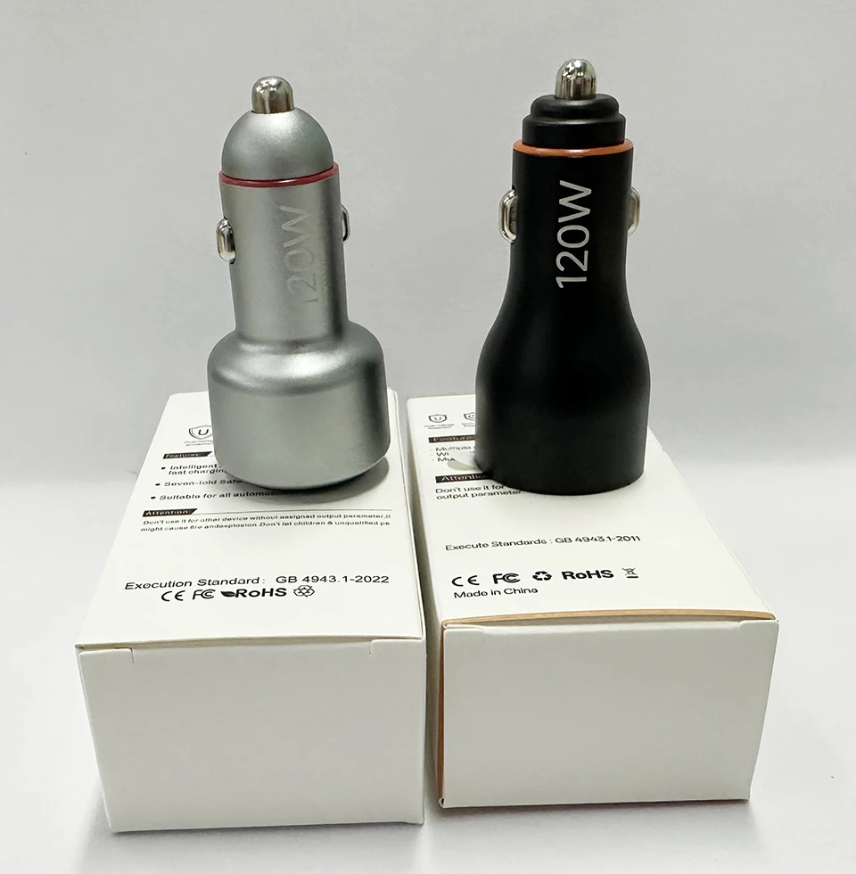 For Xiaomi Car Charger 120W 100W HyperCharge Super Fast Charging In Car Cargador Auto For Mi 17 15 14 13 12 Poco F8 X7 X6 Redmi