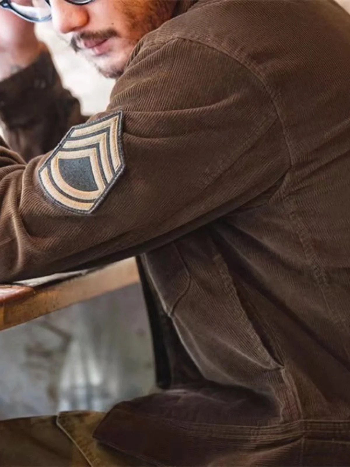 

American Sle Workwear Autumn Winter Jaet Men's Haome Spring Autumn Corduroy Casual ort Collar Coat Trendy