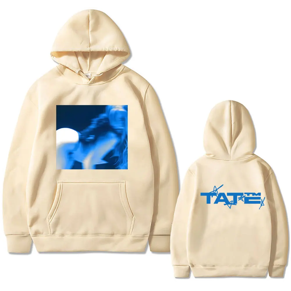Tate Mcrae TiT لألبوم Tat جرافيك هوديي قريب جدًا إلى ماذا ملكة جمال المملية جولة هوديس الرجال النساء موضة موسيقى البوب البلوز