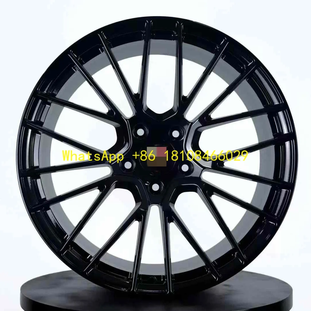 

18-22 Inch Custom Racing Wheels 5X114.3 ET35 Multi-Spoke Design 8J Matte Black Aluminum Alloy Forged Wheels New Condition