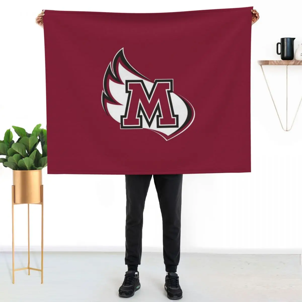 

Meredith Meredith College RALEIGH NC Throw Blanket All Season Soft Lightweight Blanket for Home