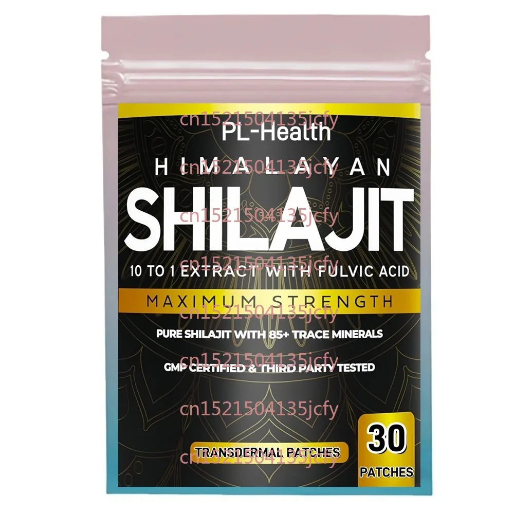 30-Pflaster Shilajit Transdermal-Pflaster für Männer und Frauen unterstützen Energie, Gehirn und Immunität