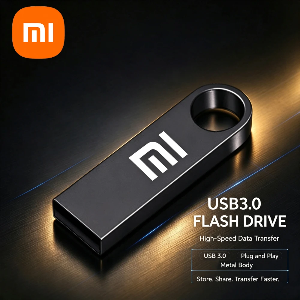 فلاش درايف صغير USB 3.0 عالي السرعة، فلاش درايف من نوع C، سعة 1 تيرابايت، 512 جيجابايت، 256 جيجابايت، 128 جيجابايت، ذاكرة USB لهواتف شاومي وأجهزة الكمبيوتر.
