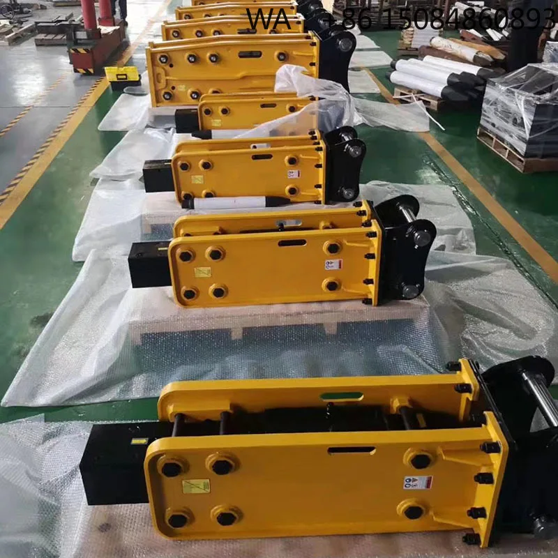 Hydraulic Rock Breaker Hammer, Factory Manufactured Excavator Attachment For Road Mining Stone Crushing Construction