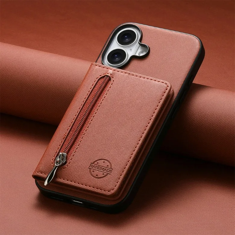 Für Redmi Note 15 14 Pro Plus 5G Luxus-Hülle mit Reißverschluss, Kartenfach, RFID-Schutz, Lederhülle für Xiaomi Redmi Note 17 Pro Max, Redmi 15C 14C 15 C – Detail 11
