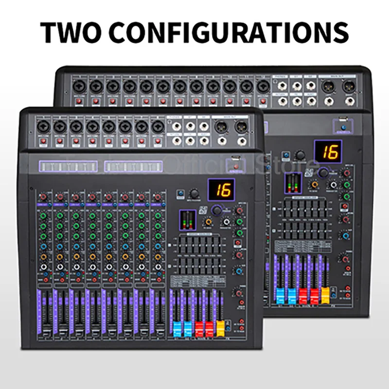 

Профессиональный DJ-микшер, 12/8 каналов, с 128 Dsp-эффектами, звуковой аудиомикшер с правителем 48 В, USB, Bluetooth, звуковой эквалайзер