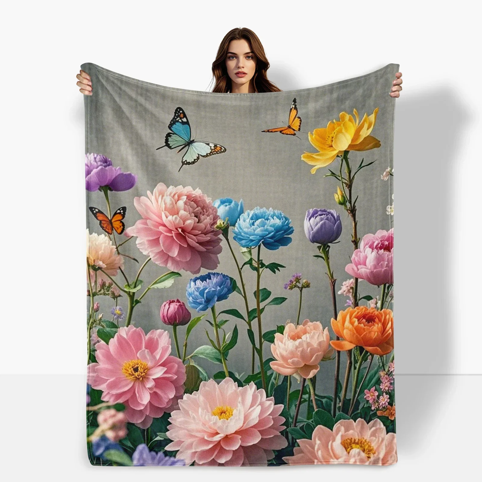 Charming Spring Floral Throw Blanket Adding Warmth and Style to Your Home Decor