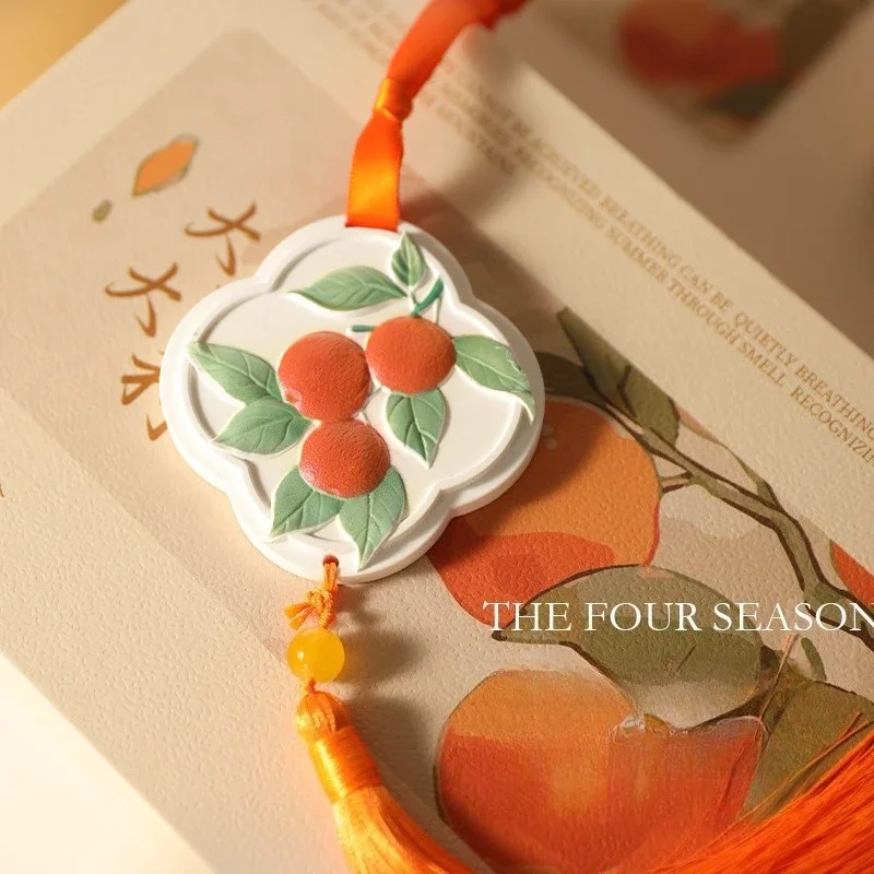 Retro Chinese Style Four-season Incense Hanging Aromatherapy Gift Box,car Aromatherapy Tablets Indoor Hanging Items Souvenirs view 4