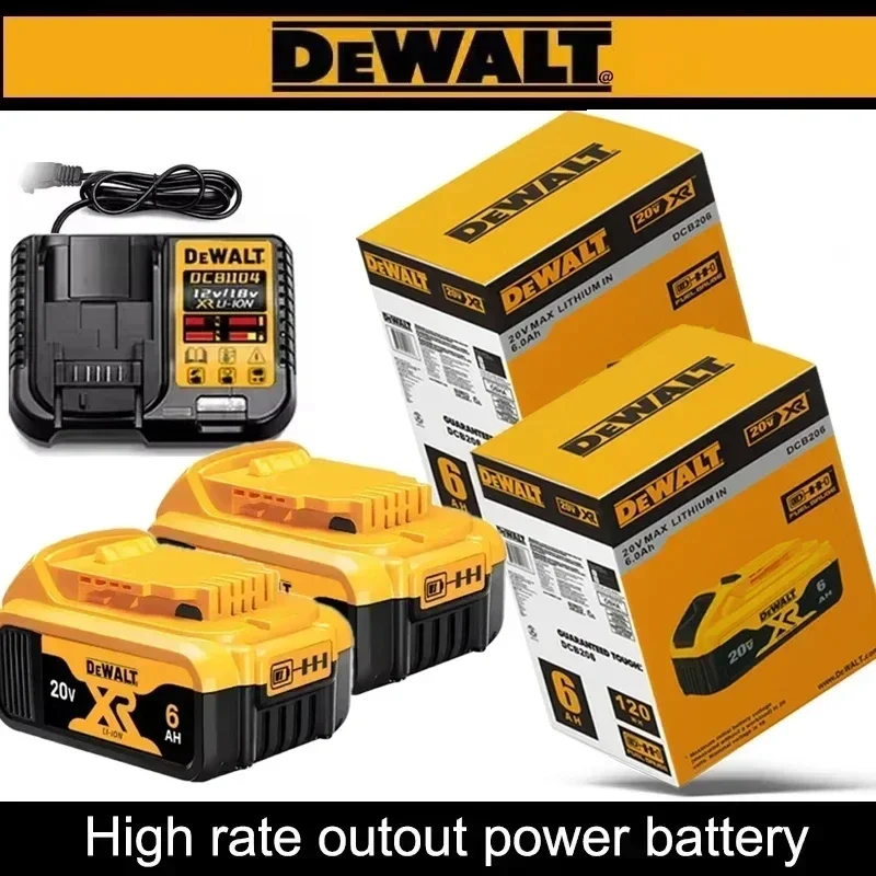 

Оригинальный аккумулятор DeWalt 20V 6Ач/5Ач. Сменные аккумуляторы для инструментов DCB606, DCB609, DCB184, DCB200, DCF845, DCF850, DCF911, DCD800, DCD805.