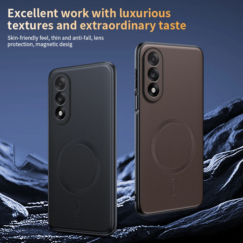 Para Oneplus Nord 5 Funda nueva moda Funda magnética anticaída de cuero liso para Oneplus ACE5 Funda de parachoques Ultra a prueba de golpes