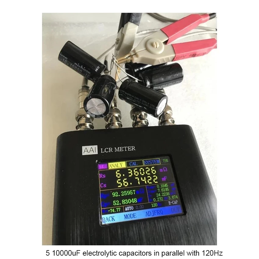 0.05% LCR Meter Digital Electric Bridge Component Tester 50Hz-100/200/300khz PCB Online On-board Tester + 2000mAh Battery view 3