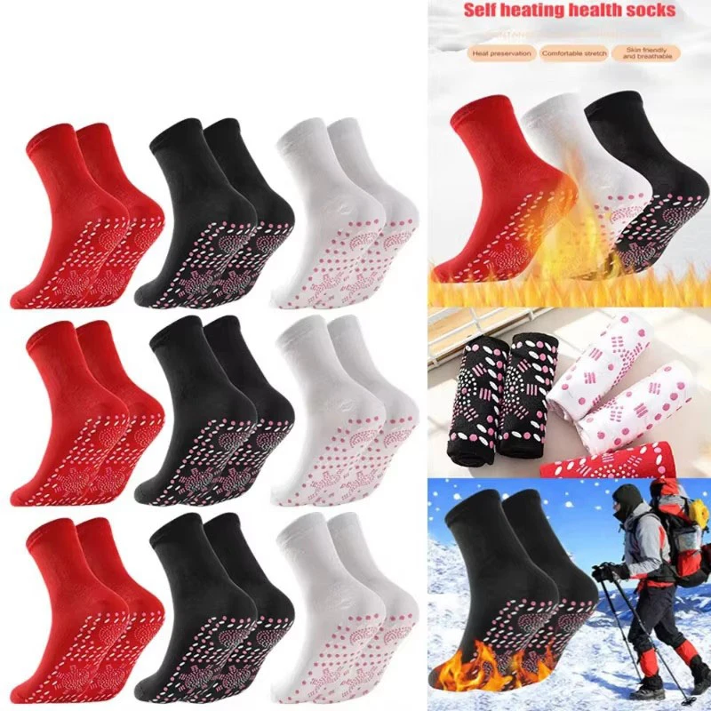 

1/2/3/4Pairs Tourmaline Slimming Health Sock Self Heating SocksMagnetic Self-Heating SocksFoot Massage Thermotherapeutic Sock