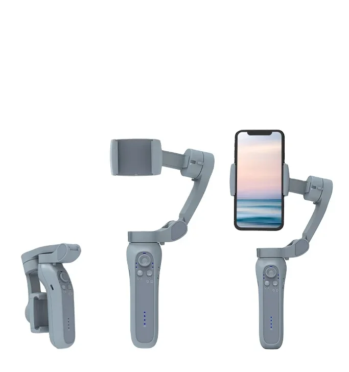 Factory Price L7Bpro 3 Axis Handheld Foldable Gimbal Stabilizers For Mobile Phone With 360 Degree Tracking