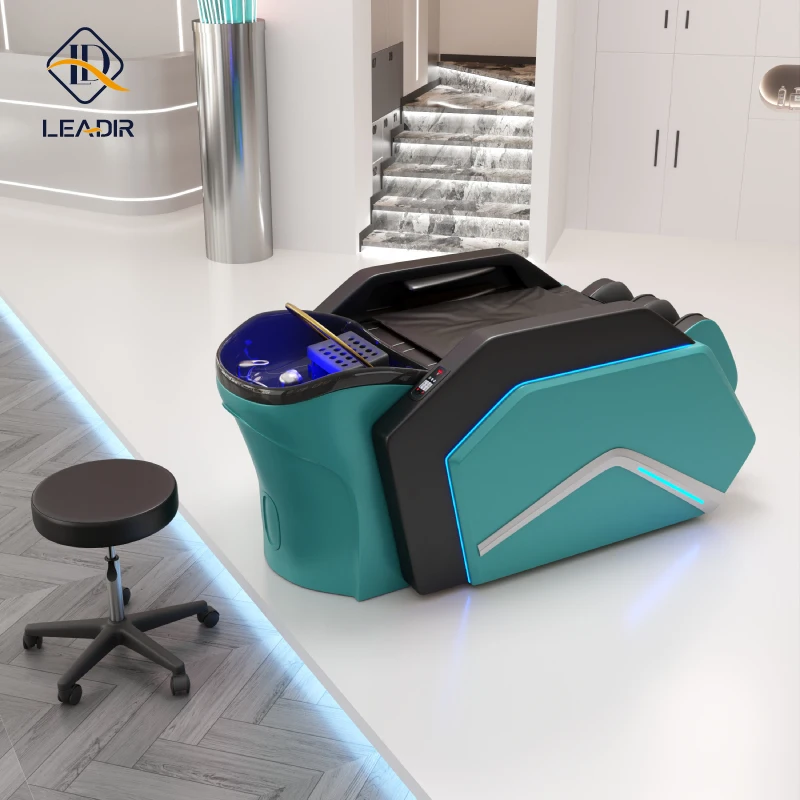 

New Design Salon Shampoo Chair Electric Intelligent Full Body Massage Head Spa Shampoo Bed